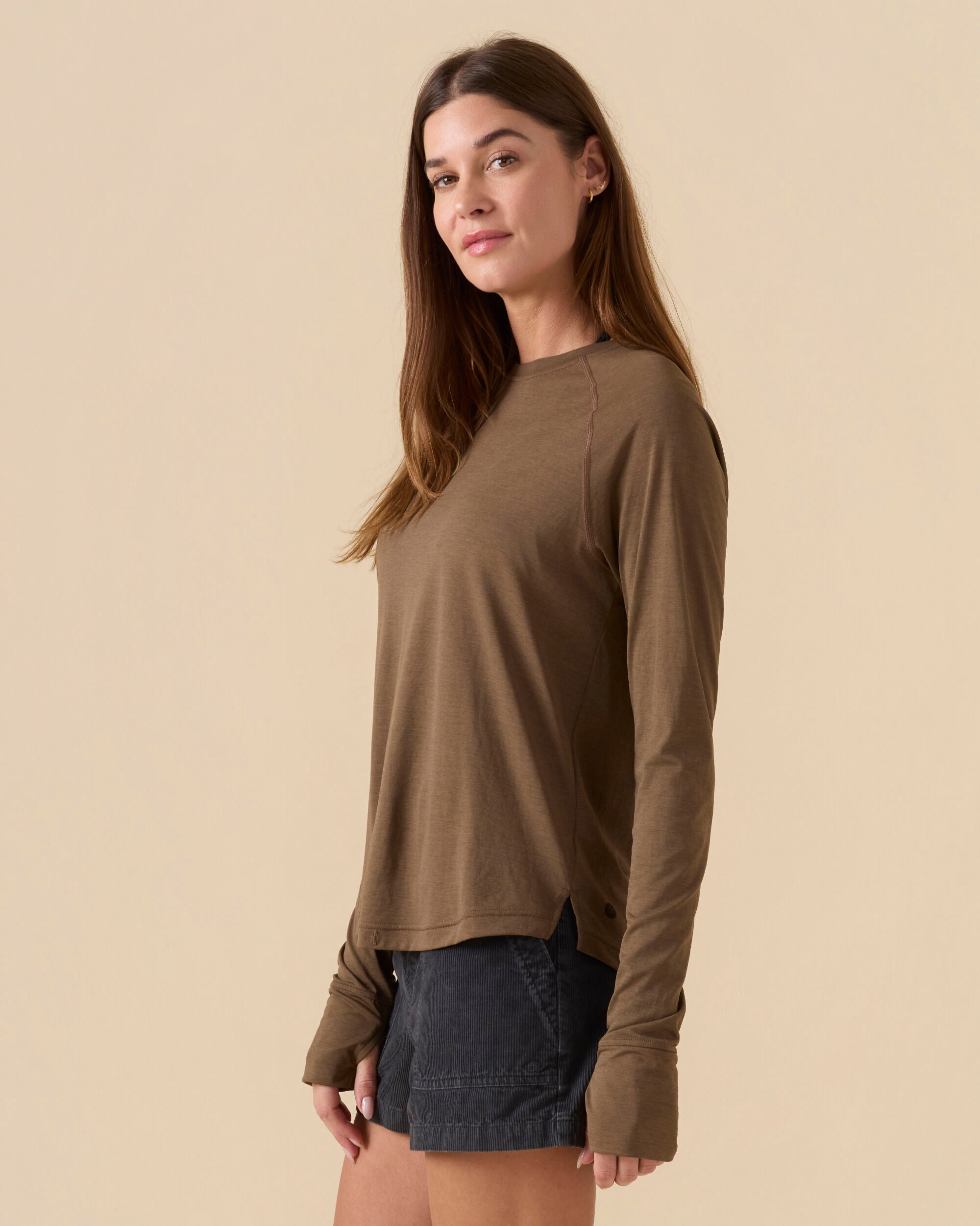 Women's Sun Shirt - Tawny Wood
