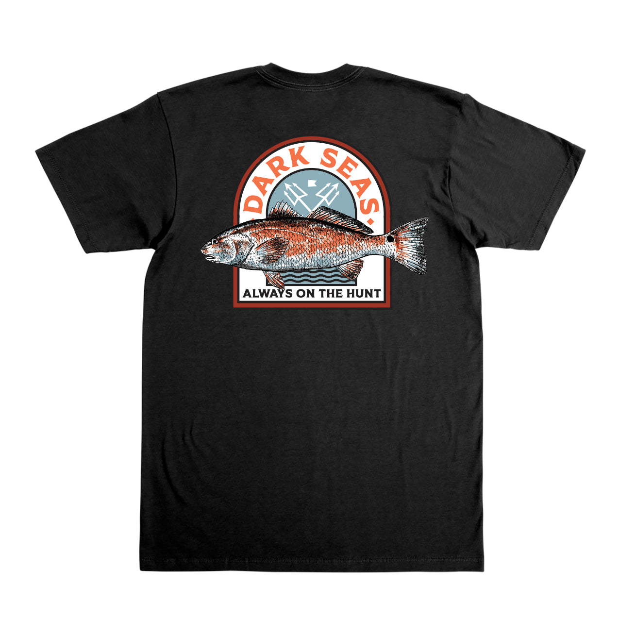 Hunter Red Fish Mw Tee - Black