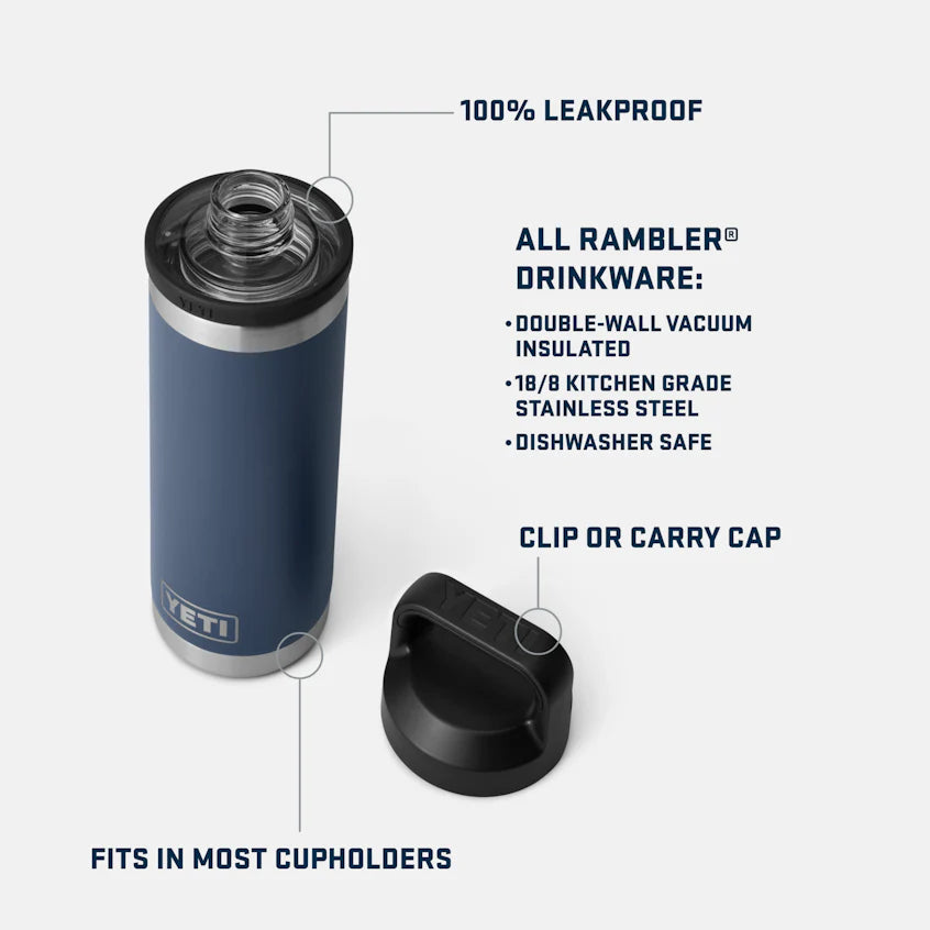 Rambler 18 Oz Bottle Chug - Charcoal