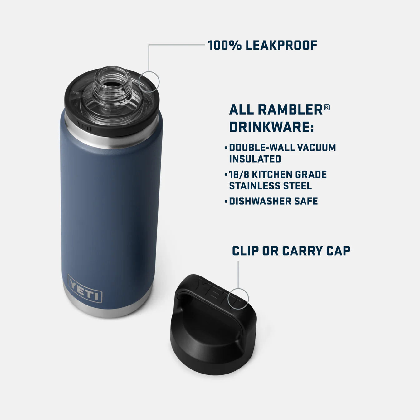 Rambler 26 Oz Bottle Chug - Seafoam