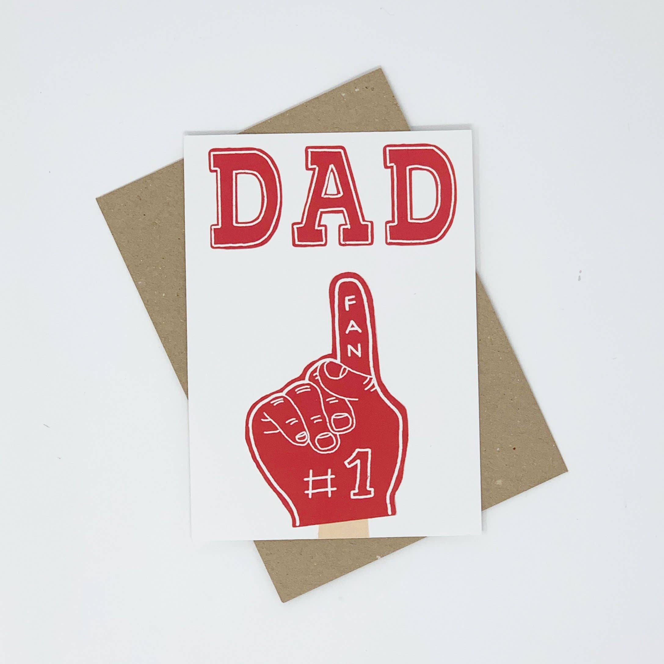 Dad No.1 Fan Card