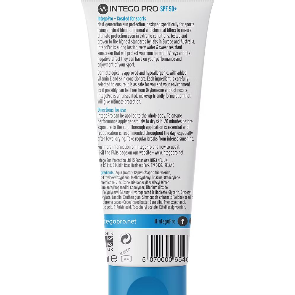 Intego Pro Sports Sunscreen SPF 50
