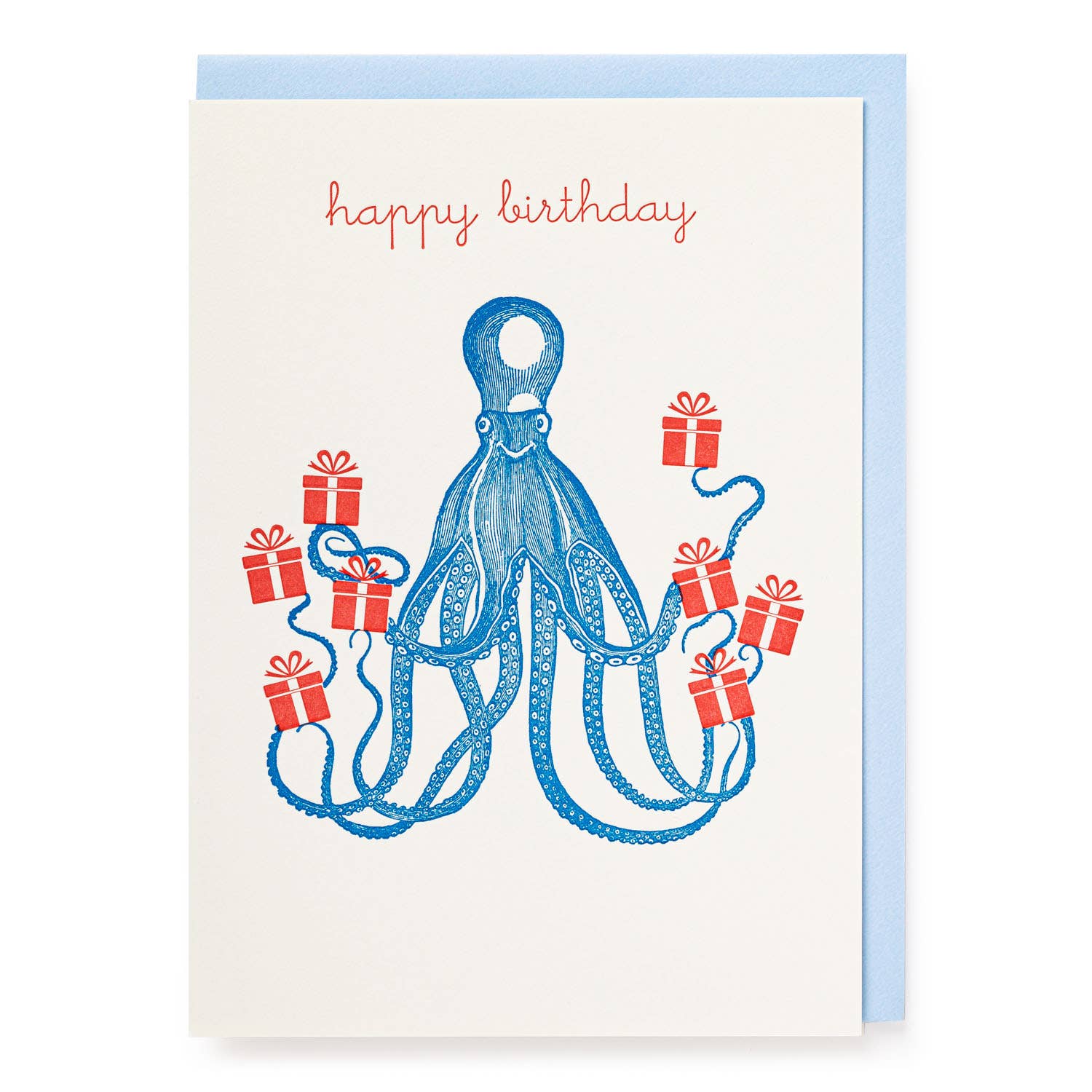 Octopus Happy Birthday Card