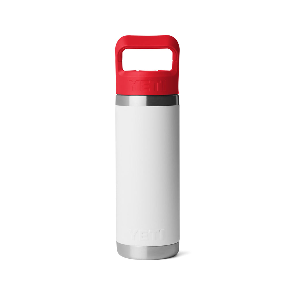 Rambler 18 Oz Colour Straw Bottle - White/Rescue Red/Badge