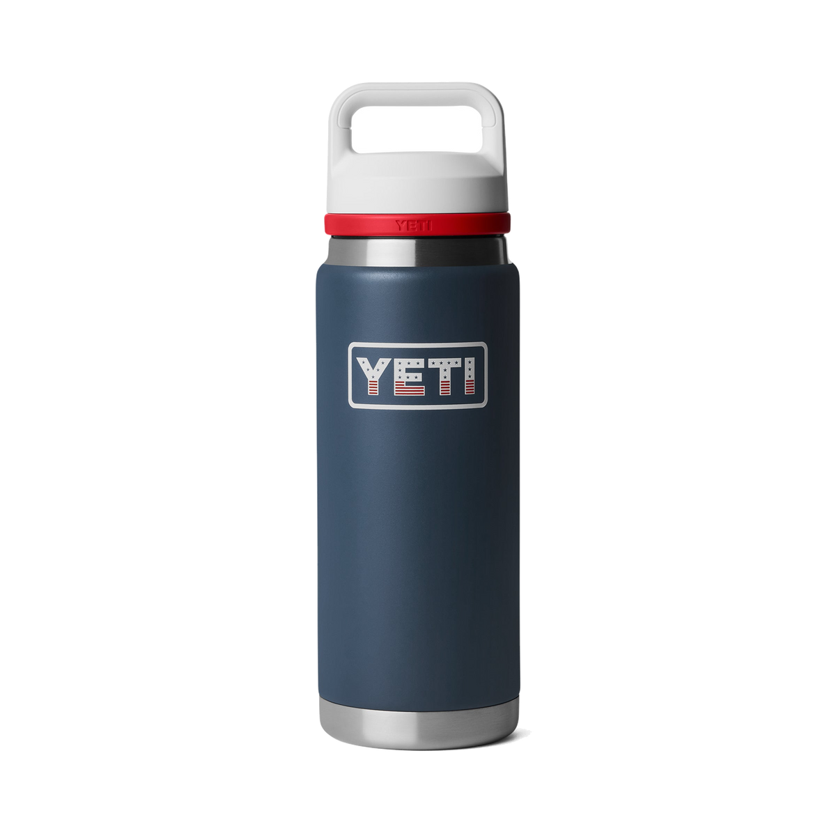 Rambler 26 Oz Colour Bottle Chug - Navy/Rescue Red/White/Badge