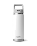 Rambler 26 OZ Colour Straw Bottle - White
