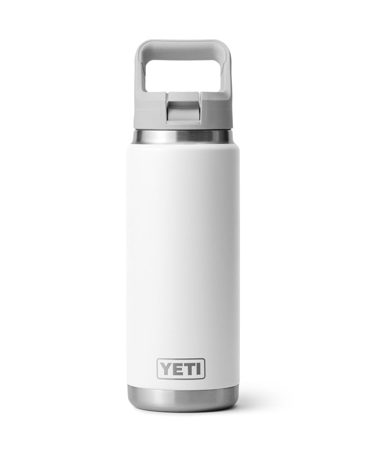Rambler 26 OZ Colour Straw Bottle - White