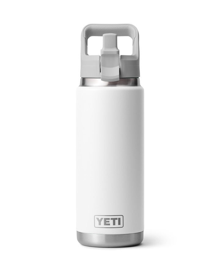 Rambler 26 OZ Colour Straw Bottle - White