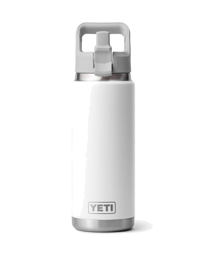 Rambler 26 OZ Colour Straw Bottle - White
