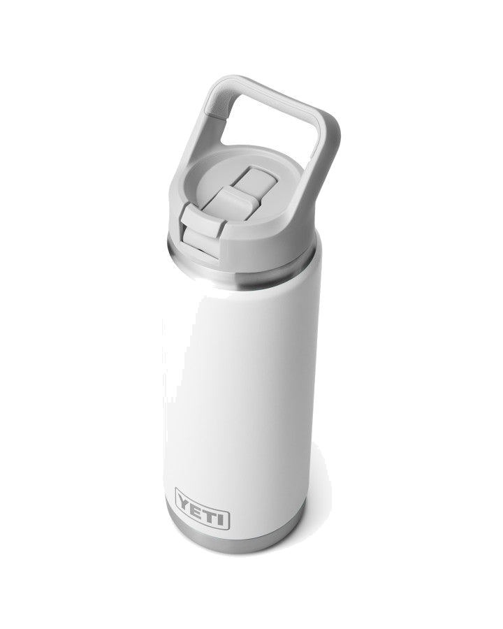 Rambler 26 OZ Colour Straw Bottle - White