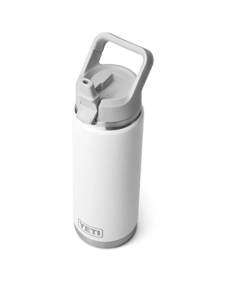 Rambler 26 OZ Colour Straw Bottle - White