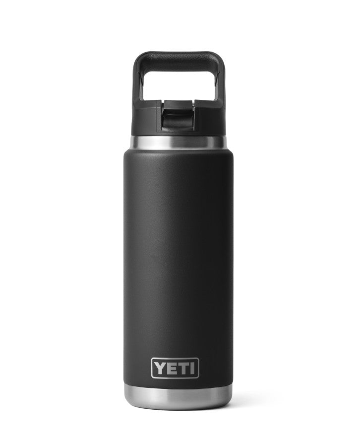 Rambler 26 OZ Straw Bottle - Black