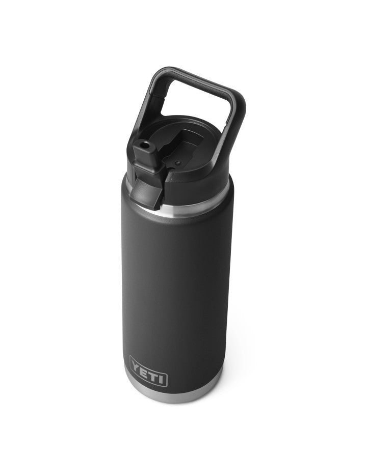Rambler 26 OZ Straw Bottle - Black